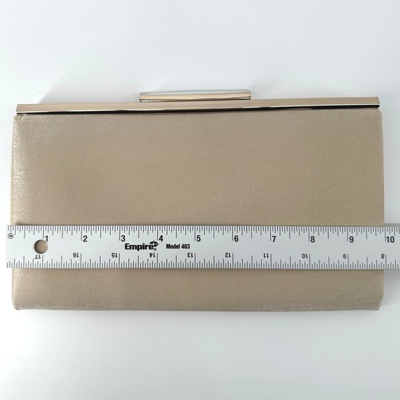 Glint Rhinestone Clasp Clutch Elegant Formal Evening Bag Champagne Party Wedding - Picture 4 of 13